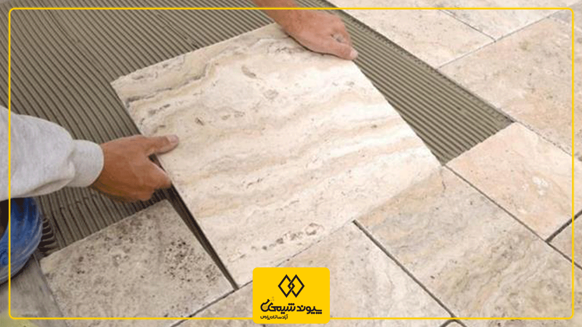 ملات چسباندن سرامیک پرسلان روی موزاییک